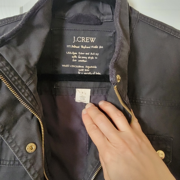 J Crew Relaxed Boyfriend Field/Utility Jacket Size S - Picture 11 of 13
